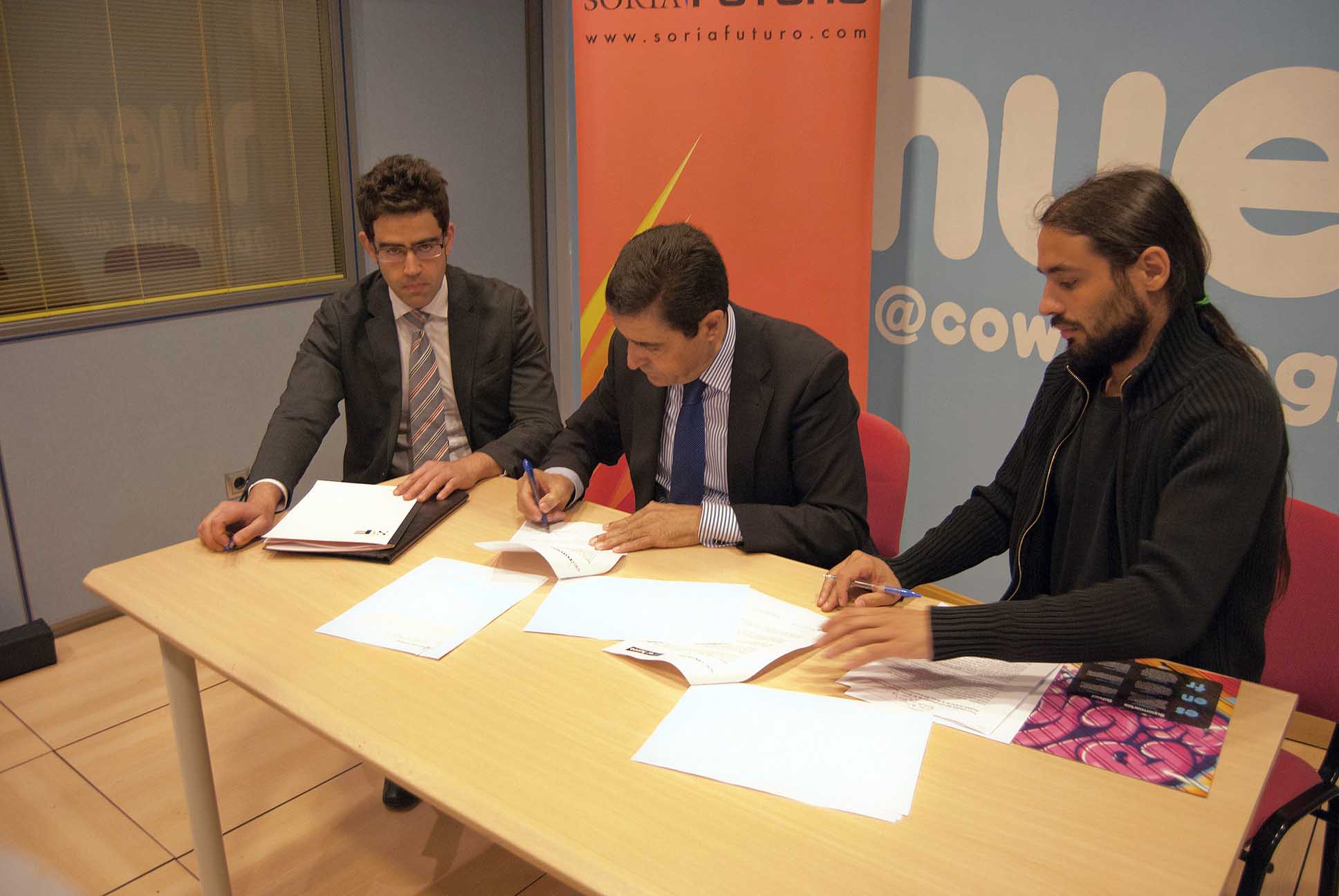 El Hueco y Soria Futuro firman un convenio para poner proyectos "en la parrilla de salida del mercado"