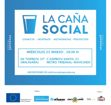 Los emprendedores sociales de El Hueco acuden a La Caña Social en Madrid