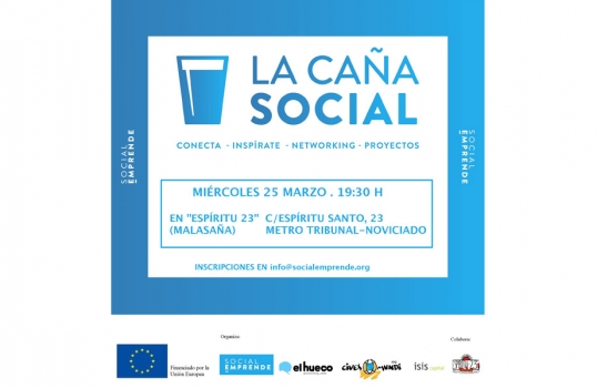 Los emprendedores sociales de El Hueco acuden a La Caña Social en Madrid