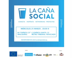 Los emprendedores sociales de El Hueco acuden a La Caña Social en Madrid