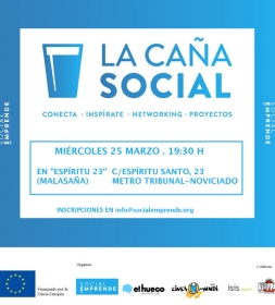 Los emprendedores sociales de El Hueco acuden a La Caña Social en Madrid