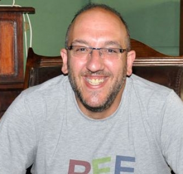 Javier Ajenjo, fundador del festival Sonorama, esta tarde en los Supermartes de El Hueco