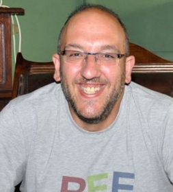 Javier Ajenjo, fundador del festival Sonorama, esta tarde en los Supermartes de El Hueco