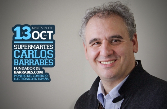 Carlos Barrabés, pionero del comercio electrónico en España y visionario de internet, esta tarde en los Supermartes de El Hueco