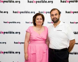 Emprendedores, filántropos, inversores… Catalina Parra y José Martín Cabiedes, una visita de lujo en El Hueco
