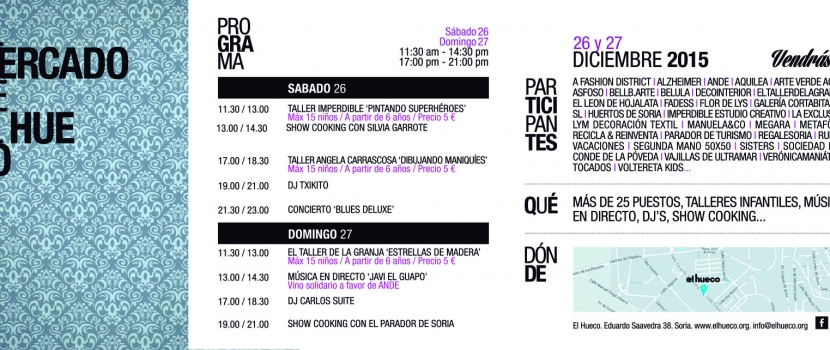 El Mercado de El Hueco vuelve a abrir este sábado y domingo
