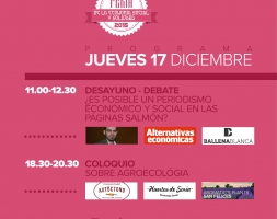 Periodismo económico y agricultura ecológica, hoy en la Feria de Economía Social