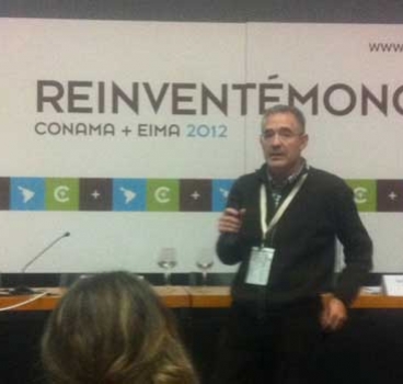 El ganador del premio al mejor Ecoemprendimiento en El Hueco Starter, en el Conama de Madrid