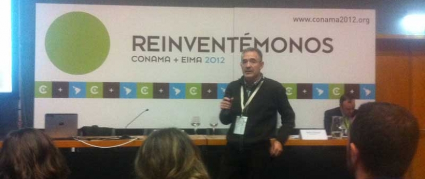 El ganador del premio al mejor Ecoemprendimiento en El Hueco Starter, en el Conama de Madrid