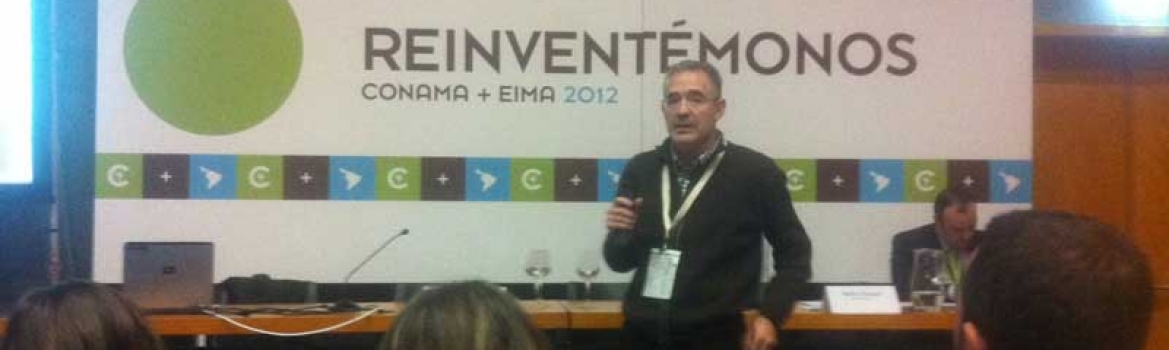 El ganador del premio al mejor Ecoemprendimiento en El Hueco Starter, en el Conama de Madrid