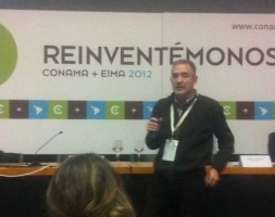 El ganador del premio al mejor Ecoemprendimiento en El Hueco Starter, en el Conama de Madrid