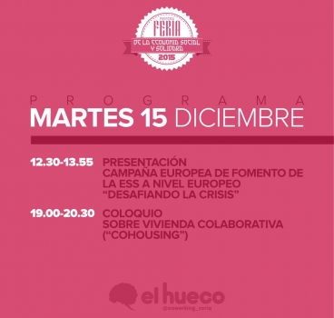La campaña ‘Desafiando la crisis’ y la vivienda colaborativa abren hoy la Feria de la Economía Social y Solidaria de El Hueco