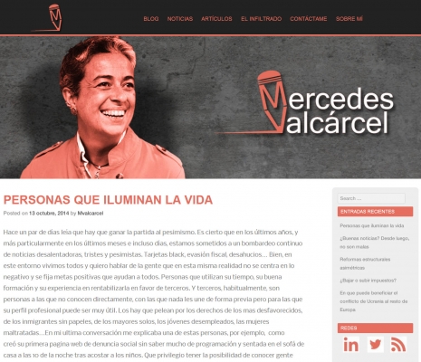 Blog personal Mercedes Valcárcel